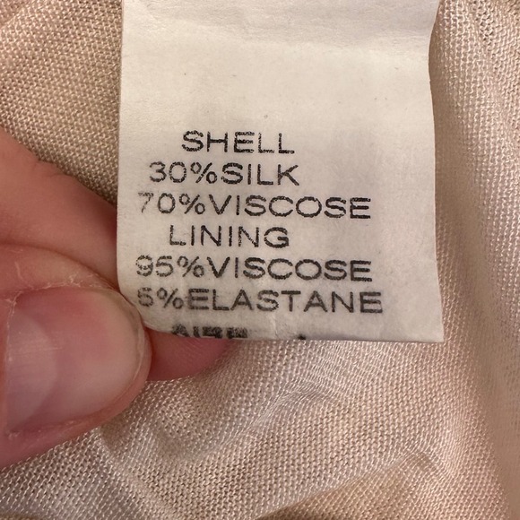 Angela Moda Italy Silk Blend Floral Embroidery Lace Blouse Cream Women L Cottage - Picture 7 of 7